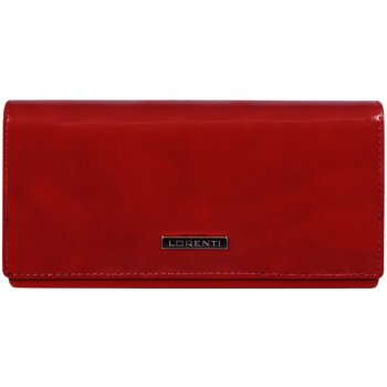 Lorenti Dámská velká červená kožená peněženka italská 64003 RED