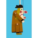 Mašek umělecká výroba Loutka dřevěná plošná Vodník 15 cm – Zboží Dáma