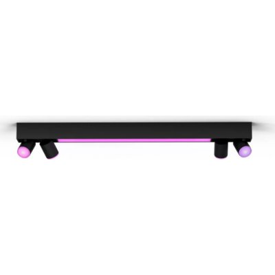 Philips HUE White and color ambiance 8720169318557 Centris stropní svítidlo LED/4-spot LED 40W + 4xGU10 4,2W 2000-6500K+RGB černá – Sleviste.cz