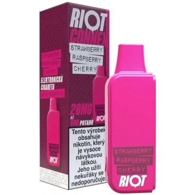 RIOT Connex pod Strawberry Raspberry Cherry 20 mg – Zboží Dáma