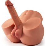 Paloqueth James Realistic 18cm Dildo, Testicles & Anal Sex Doll Brown 4.8kg – Zboží Dáma