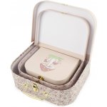 Bieco - Sada tří kartonových kufříků - srnka Ella - dreamy flowers – Zboží Mobilmania