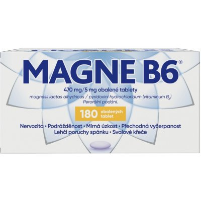 MAGNE B6 470MG/5MG TBL OBD 180 – Hledejceny.cz