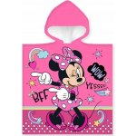 Carbotex Dětské dívčí plážové pončo osuška s kapucí Minnie Mouse Disney 50 x 110 cm – Zboží Dáma