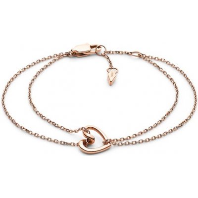 Fossil Krásný dvojitý náramek z pozlacené oceli Sawyer JOF00616791 – Zboží Dáma