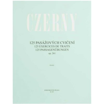 125 pasážových cvičení op. 261 Carl Czerny – Zboží Dáma