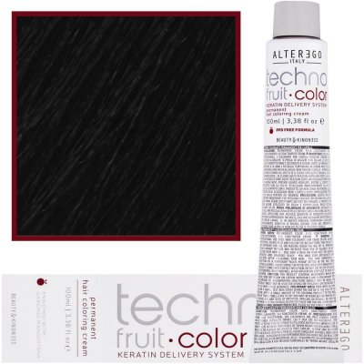 Alter Ego Technofruit Color barva s keratinem pro permanentní barvení vlasů 1/0 100 ml