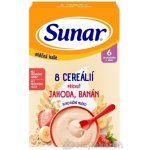 Sunar mléčná kaše 8 cereálií jahoda banán 210 g – Zboží Dáma