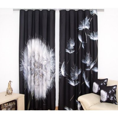 3D dekorační závěs s řasící páskou 51 PAMPELIŠKA 2x160x250 cm MyBestHome – Zboží Mobilmania