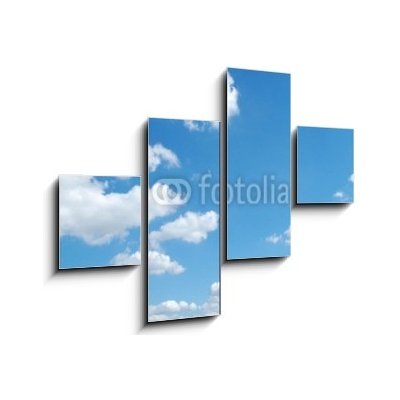 Obraz čtyřdílný 4D - 120 x 90 cm - nuvem chmura nebe podzim