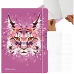 Sešit my.book flex Wild Animals Rys A4/40+40 listů – Sleviste.cz