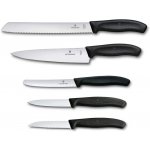 Victorinox Swiss Classic Sada kuchyňských nožů Černá Nerezová Ocel 5 ks – Zboží Dáma