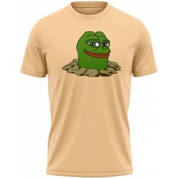 MemeMerch tričko Pepe Mole sand