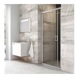 Ravak Blix sprchové dveře BLDZ2, 67-71x190 cm, lesklý hliník, dekor transparent - X01H10C00Z1