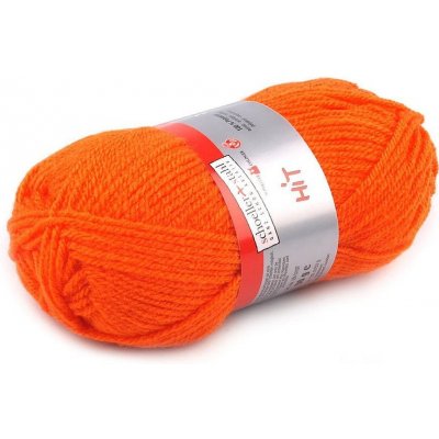Pletací příze Hit 50 g, střední, 15 (0218) oranžová – Zboží Mobilmania