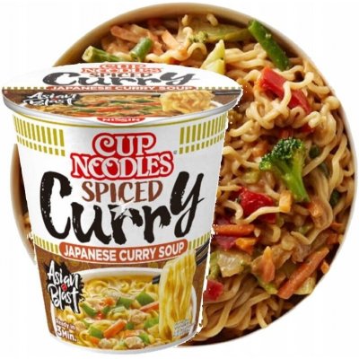 Nissin Cup Noodles Spiced curry polévka, 67 g – Zboží Dáma