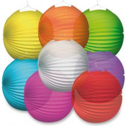 Lampion Transparent 25 cm mix barev