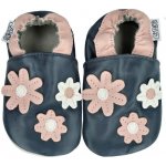 Capiki kožené capáčky Sedmikrásky modrá – Zboží Mobilmania