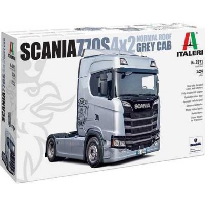 ITALERI Model Kit truck 3971 Scania S770 4x2 Normal Roof "Grey Cab" CF_33-3971 1:24 – Zboží Mobilmania