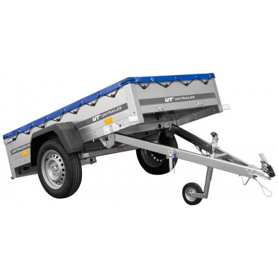 Garden Trailer 200 KIPP s modrou plachtou – Zboží Mobilmania