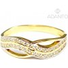 Prsteny Adanito BRR0356G zlatý se zirkony
