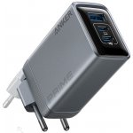 Anker – Nástěnná nabíječka Prime – Rychlonabíječka s technologií GaN, 2x Type-C, USB, 100 W, EU – šedá – Zboží Živě