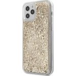 Pouzdro Guess 4G Liquid Glitter iPhone 12 Pro Max zlaté – Zboží Mobilmania