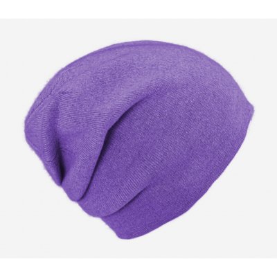Fiebig Headwear since 1903 Dámská kašmírová čepice fialová vzadu seskládaná – Hledejceny.cz