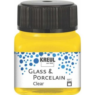 Kreul Barva na sklo a porcelán clear 20 ml SLUNEČNÍ ŽLUTÁ – Zboží Dáma