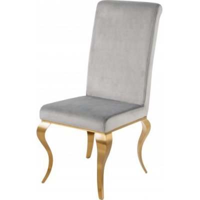 Interior DE Modern Barocco Gold ušlechtilá šedá samet 2 ks – Hledejceny.cz