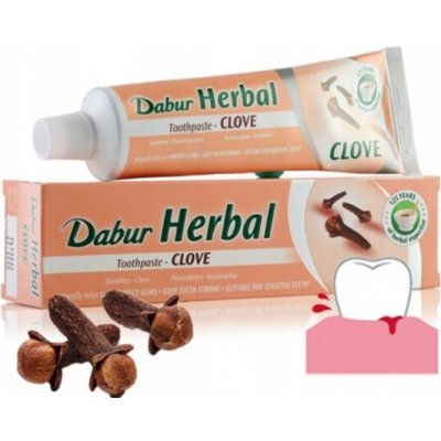 Dabur s hřebíčkem Proti zubnímu kazu Bez fluoru 100 ml – Hledejceny.cz