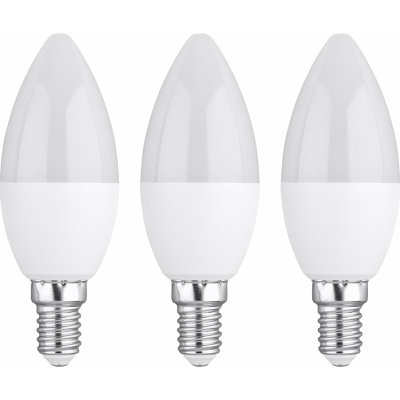 LIVARNO home LED žárovka, 2 kusy 3 kusy 4,2 W E14 svíčka, 3 kusy
