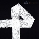 Elastická krajka bílá, 50 mm – Zboží Dáma