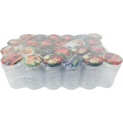 Marex Trade Sklenice zavařovací TWIST kulatá +víčko 66 mm ovoce 24 ks x 370 ml – Hledejceny.cz