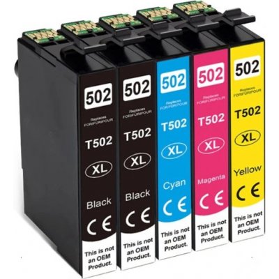 MultiPack.cz Epson 502 XL Multipack 5-pack - kompatibilní – Zbozi.Blesk.cz