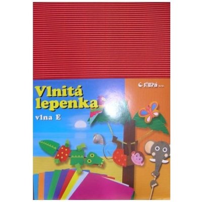 Lepenka E-Welle 260g 34,5x24,5 cm/10l červená rovná – Zboží Mobilmania