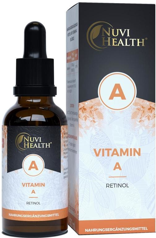 Nuvi Health Kapky retinolu vitaminu A 5 000 IU 1 500 µg 50 ml od 389 Kč -  Heureka.cz