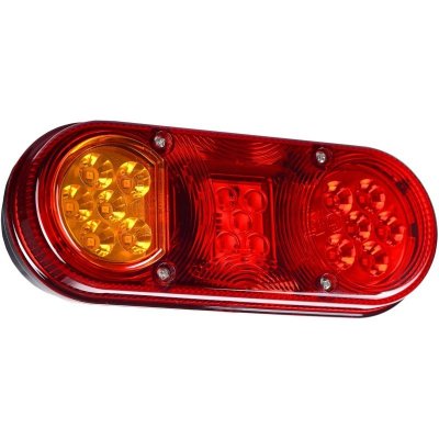 Zadní levé světlo třífunkční 17 led 12v 24v s osvětlením SPZ Horpol – Hledejceny.cz