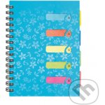 Argus Spirálový blok s rozřaďovačem modrý A4 – Zboží Dáma