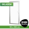 Venkovní dveře SKLADOVÁ-OKNA REHAU Smartline+ Bílá 98 x 208 cm levé