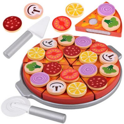 JOKO Dřevěná pizza 16,5 cm ke krájení 27 ks – Zboží Dáma
