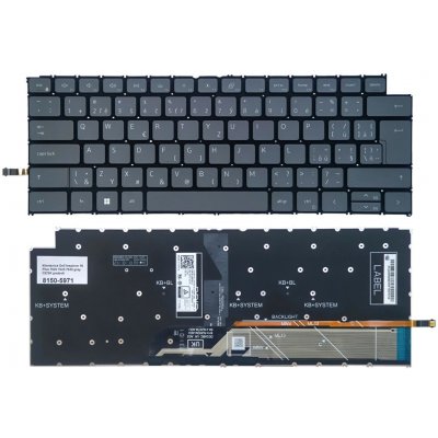 česká klávesnice Dell Inspiron 16 Plus 7620, 7625, 7630 šedá CZ/SK podsvit – Sleviste.cz