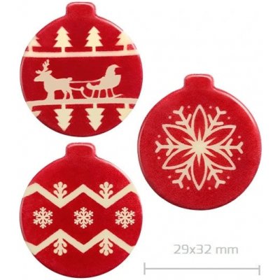 Barbara Luijckx sp. z o. o. Dekorace čokoládová Červené baňky 18 ks – Zboží Dáma Barbara Luijckx sp. z o. o. Dekorace čokoládová Červené baňky 18 ks – Zboží Dáma