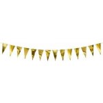 Vlaječková girlanda zlatá metalická 215 cm – Zboží Dáma