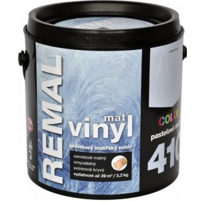 Barvy A Laky Hostivař Remal Vinyl Color mat, prémiová malířská barva, omyvatelná, 410 pastelově modrá, 3,2 kg