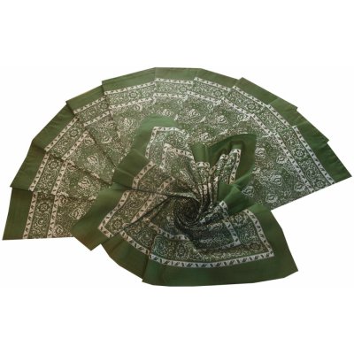 Etex Bavlněný šátek velký zelený květovaný – Hledejceny.cz