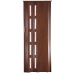 STANDOM Shrnovací dveře prosklené ST5 Mahagon, 65,5 cm