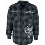 Motörhead Brandit Bastards Checkshirt cerná/šedá – Zboží Dáma