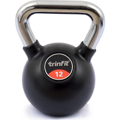 TRINFIT Kettlebell kov guma s chrom madlem 12 kg – Hledejceny.cz