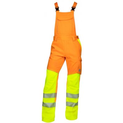 Ardon SIGNAL Pracovní kalhoty s laclem oranžové zkrácené – Zboží Mobilmania